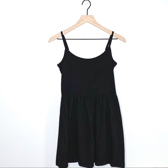 GAP Dress Tunic PXS Petite Extra Small Cami Tee Black with POCKETS Soft - Picture 1 of 10